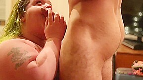 BBW Moaning on a Big Cock