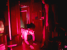 BDSM CFNM MILF enjoys whipping and tormenting her sub