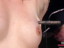 BDSM perverted nympho bae dominated hardcore by horny guy