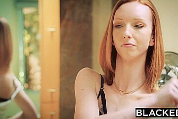 BLACKED Red head wife goes crazy on big black cock
