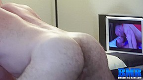 BREEDMERAW Burly Stud Bishop Angus Jerks Off Before Bareback