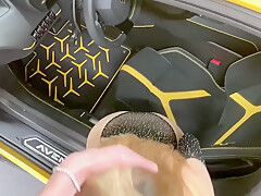 Bachelorette Party, Young Girl Offered With The Lamborghini