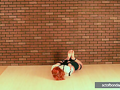 Barefoot Natali In Rope Bondage 2