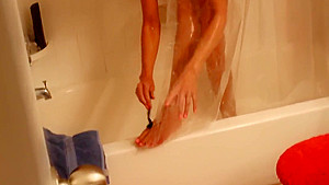 Barley Legal Petite Blonde teen 18+ Filmed In The Shower