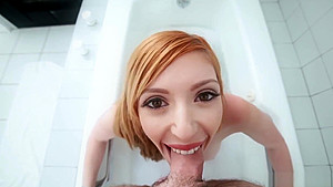Bathroom break with my hot Step mom Lauren Phillips