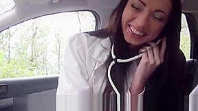 Beautiful Euro hitchhiker sucks and fucks a total stranger