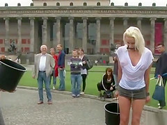 Beautiful German Milf public disgraced