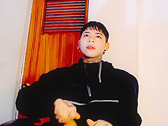 Beautiful Latino Teen 18+ Jerking Off - Mega Cumshot
