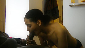 Beautiful ass girl kept sucking after I nutted know I had to cuff her