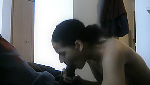 Beautiful ass girl kept sucking after I nutted know I had to cuff her