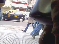 Beautiful butt on street