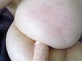 Beautiful girl dildo using