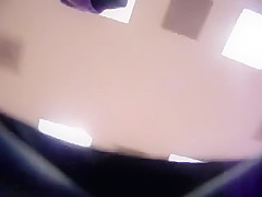 Bending over and spreading her ass cheeks