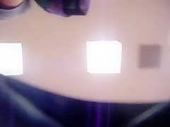 Bending over and spreading her ass cheeks