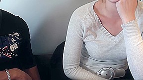 Berta in slut gets horny in a public toilet sex scene