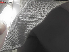 Best upskirt video of a blonde wearing a hot thong