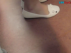 Best upskirt video of a blonde wearing a hot thong