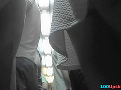 Best upskirt video of a blonde wearing a hot thong
