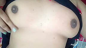 Bhabhi Showing Her Pink Wet Yummy Hairy Pussy Close-up With Her Husband In Bedroom