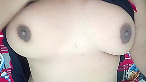 Bhabhi Showing Her Pink Wet Yummy Hairy Pussy Close-up With Her Husband In Bedroom