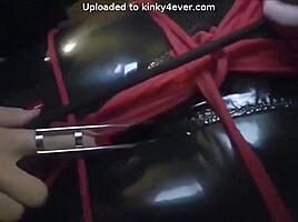 Big Ballgag Red And Black Latex