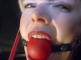 Big Ballgag Red And Black Latex