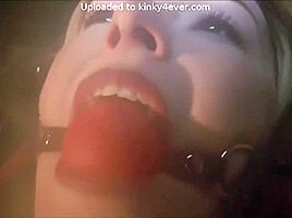 Big Ballgag Red And Black Latex