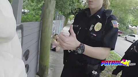 Big Black Cock Disappears In Hot Cop