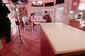 Big Breasted Brunette Fucks Husband Raw On The Kitchen Table