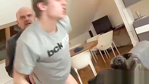 Big Step daddy pays cash for sex for a cute twink on the streets