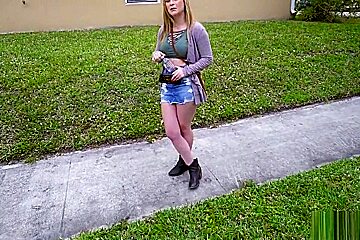 Big Tit Blonde Tricked and Fucked