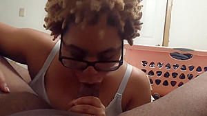 Big boobs teen 18+ Step sister best ever Sloppy blowjob