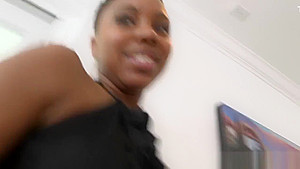 Bigass busty ebony duo in threeway fun