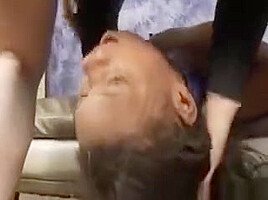 Black Gagging On White Dick During Face Fuck With Summer Knight