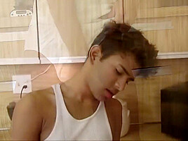 Black Gay Twink Jerking Off