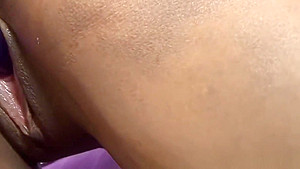 Black bitch gets fucked by her lover strap on style