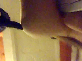 Black cock deep in white girls guts and creampie