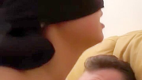 Blindfolded Babe From France Can Please Multiple Cocks