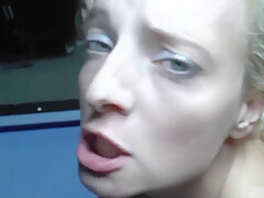 Blond teen 18+ Gangbang