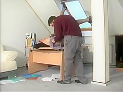 Blonde Milf Drilled In Her Black Pantyhose