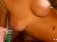 Blonde With Big Tits Bounces On The Cock Of Her New Boss
