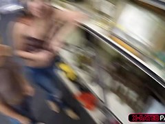 Blonde and hot bride wants to get rid of her wedding dress gets fucked