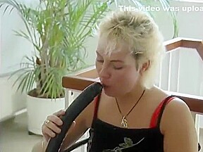 Blonde milf loves her black dildo - Julia Reaves