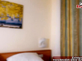 Blonde skinny teen 18+ model picked up for real Date in Germany