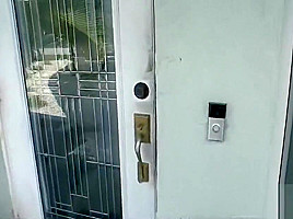 Blonde teen 18+ Sucks Cock behind House