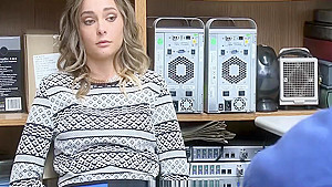 Blonde teen 18+ Thief Fucked By Security Officer