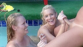 Blonde teens 18+ give a great handjob on this one lucky cock by The Vintage Guy