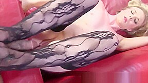 Blondes stocking feet fucked and spermed