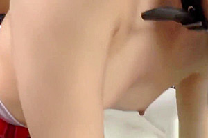 Bound tranny fucked by black dick