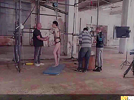 Bound twink Galiel Swan tormented by top dom Xavier Sibley
